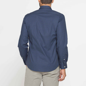 CAMICIA SLIM FIT IN POPELINE STRETCH