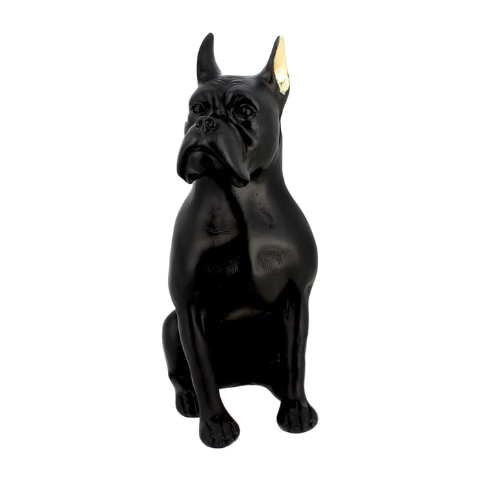 Chien noir en résine  HECTOR