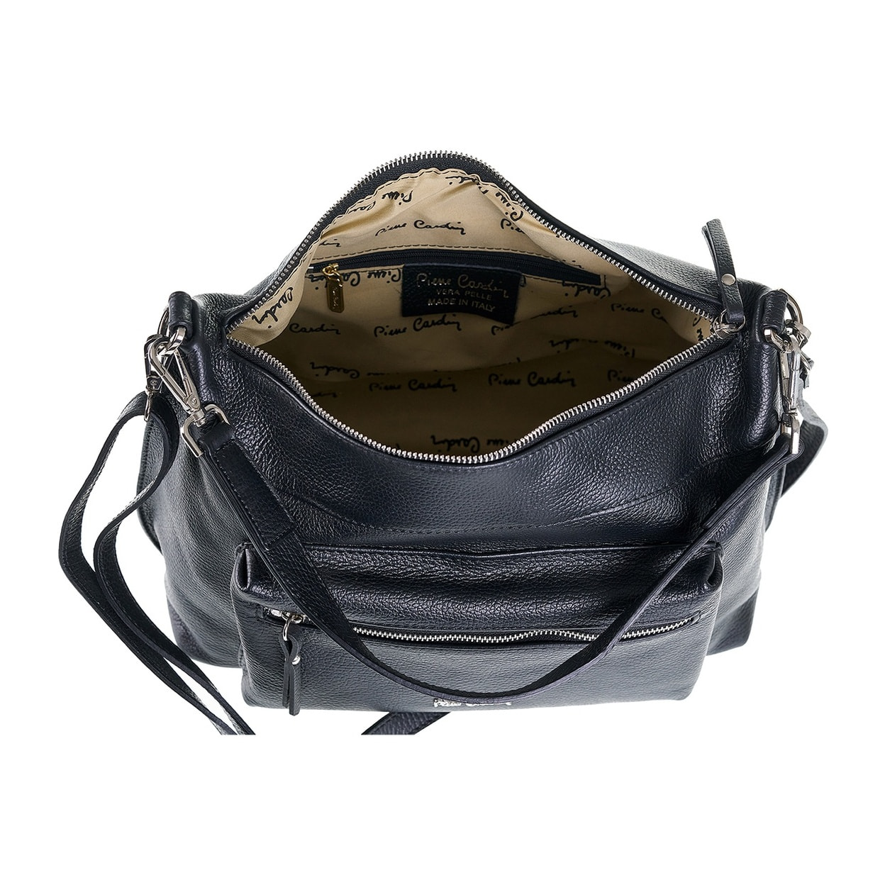 Borsa a spalla da donna Made in Italy - Modello Seraphina - 100% pelle - 35.0 x 23.0 x 20.0 cm