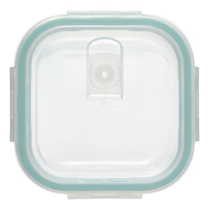 3 petites boîtes carrées de conservation verre ClipEat