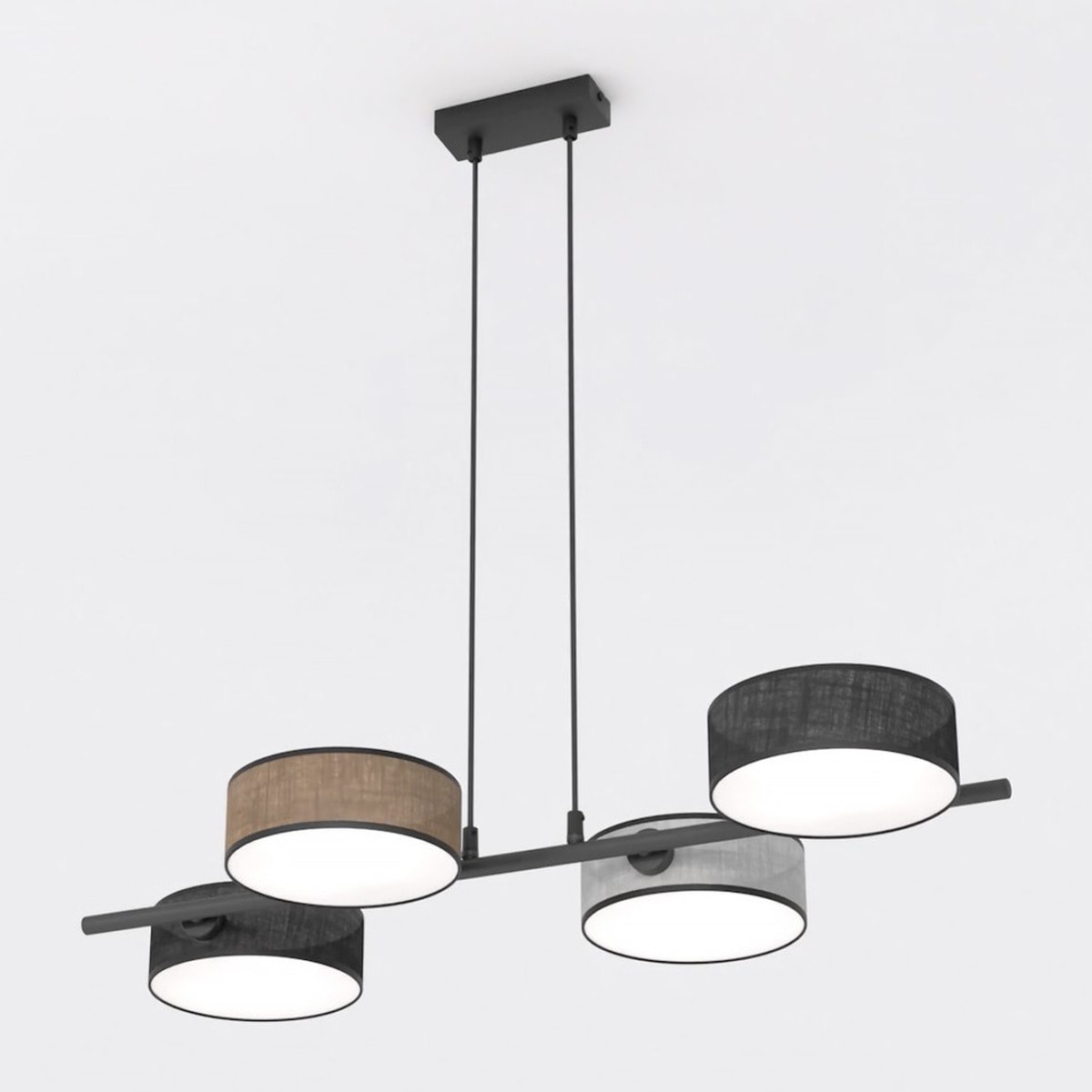 Lampada a sospensione DRUMZ con paralumi cilindrici