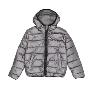 Plumífero con capucha Leone para niña Negro