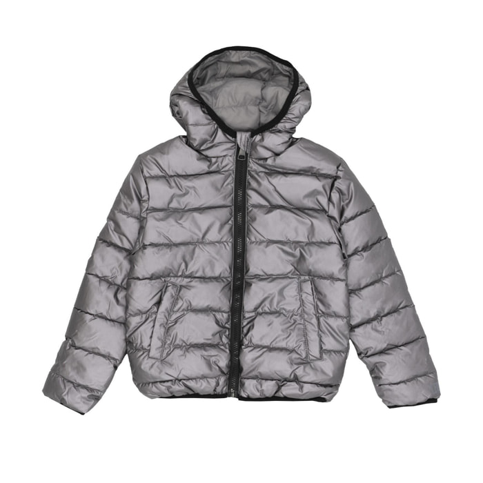 Plumífero con capucha Leone para niña Negro