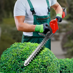 Tagliasiepi elettrico 21V con 3000 rpm, 400W e DOPPIA BATTERIA 20000mAh.