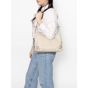 Borsa a spalla da donna - Modello Fiorenza Lux - Vera pelle - 30.0 x 30.0 x 9.0 cm