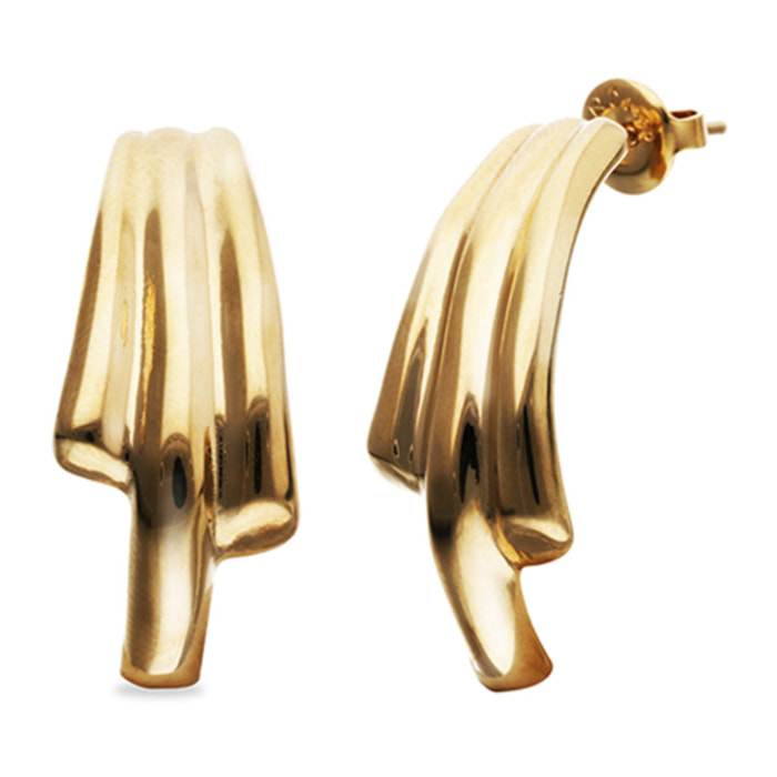 Pendiente RAÍCES DORADO U