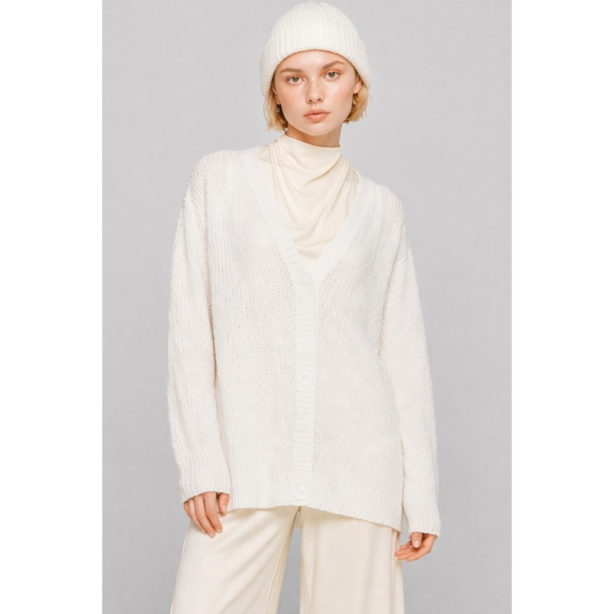 Kocca - Berretto da donna a coste in viscosa, lana e cashmere Donna