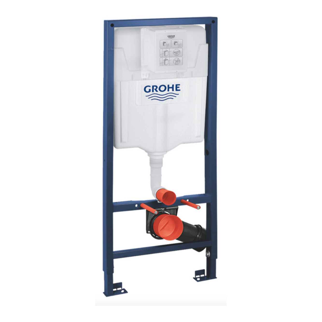 Pack WC Bâti-support + WC Swiss Aqua Technologies Infinitio sans bride, fixation invisible + Plaque chrome