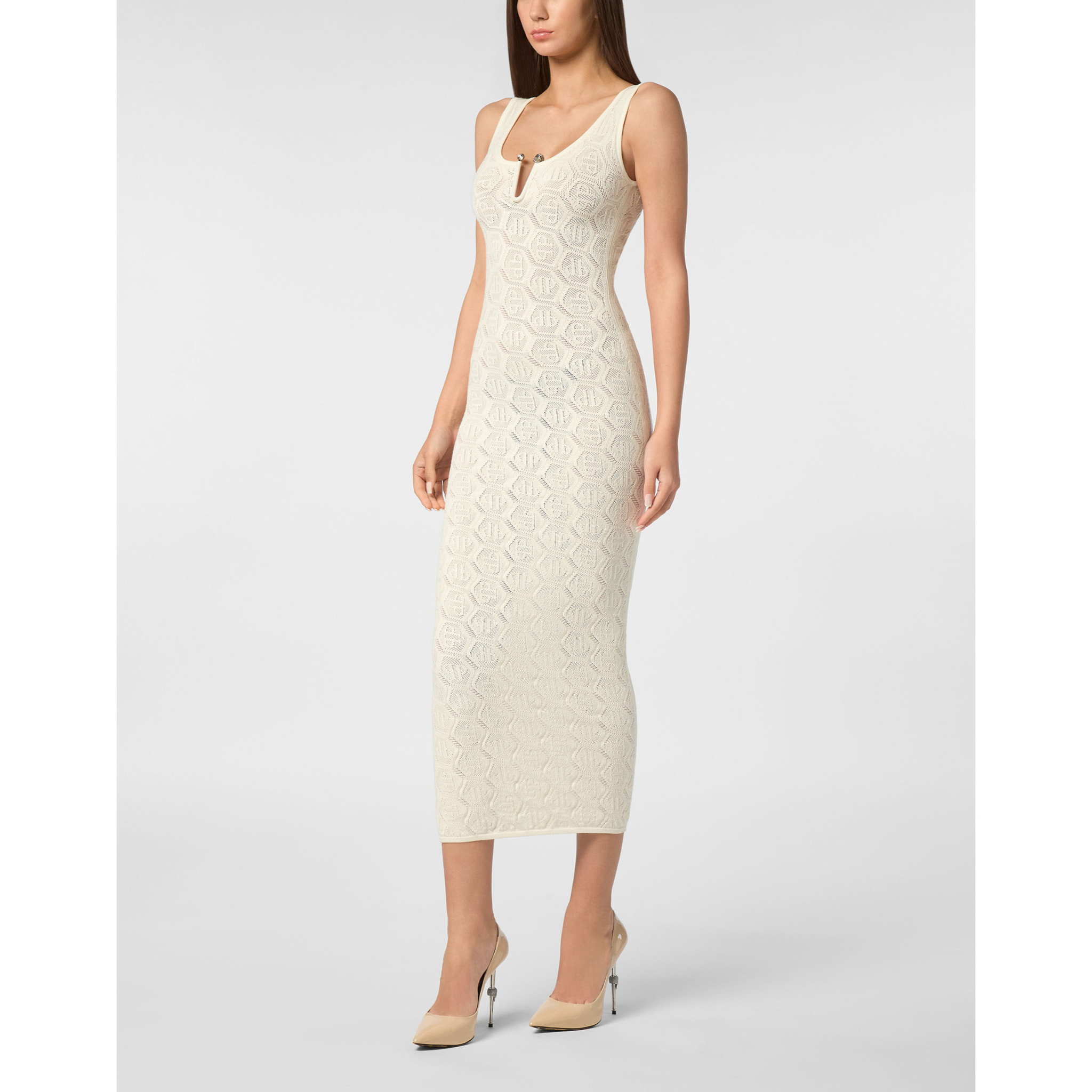 PHILIPP PLEIN Knit Day Dress MONOGRAM