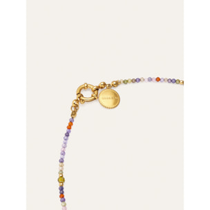 Collana Long Full Crystal Summer Acciao Placcato Oro