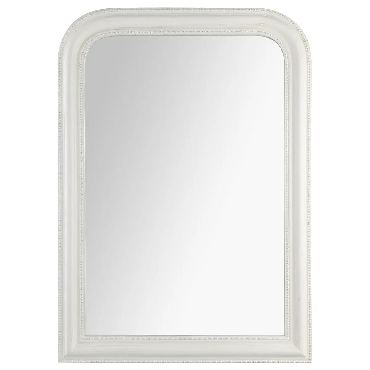 Miroir "Adèle" blanc - bois 74x104 cm