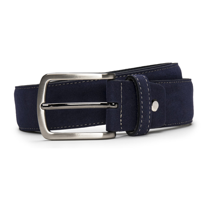 Gava Cinturón Vegano Azul de microsuede para hombre