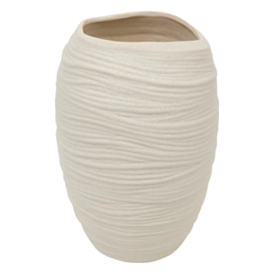 Vase Prudi blanc H31,5cm
