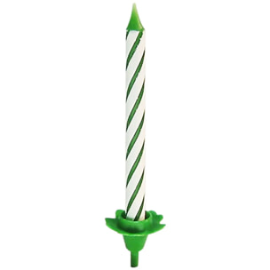 Lot de 24 bougies d'anniversaire et 12 bobèches Fackelmann Rio Party