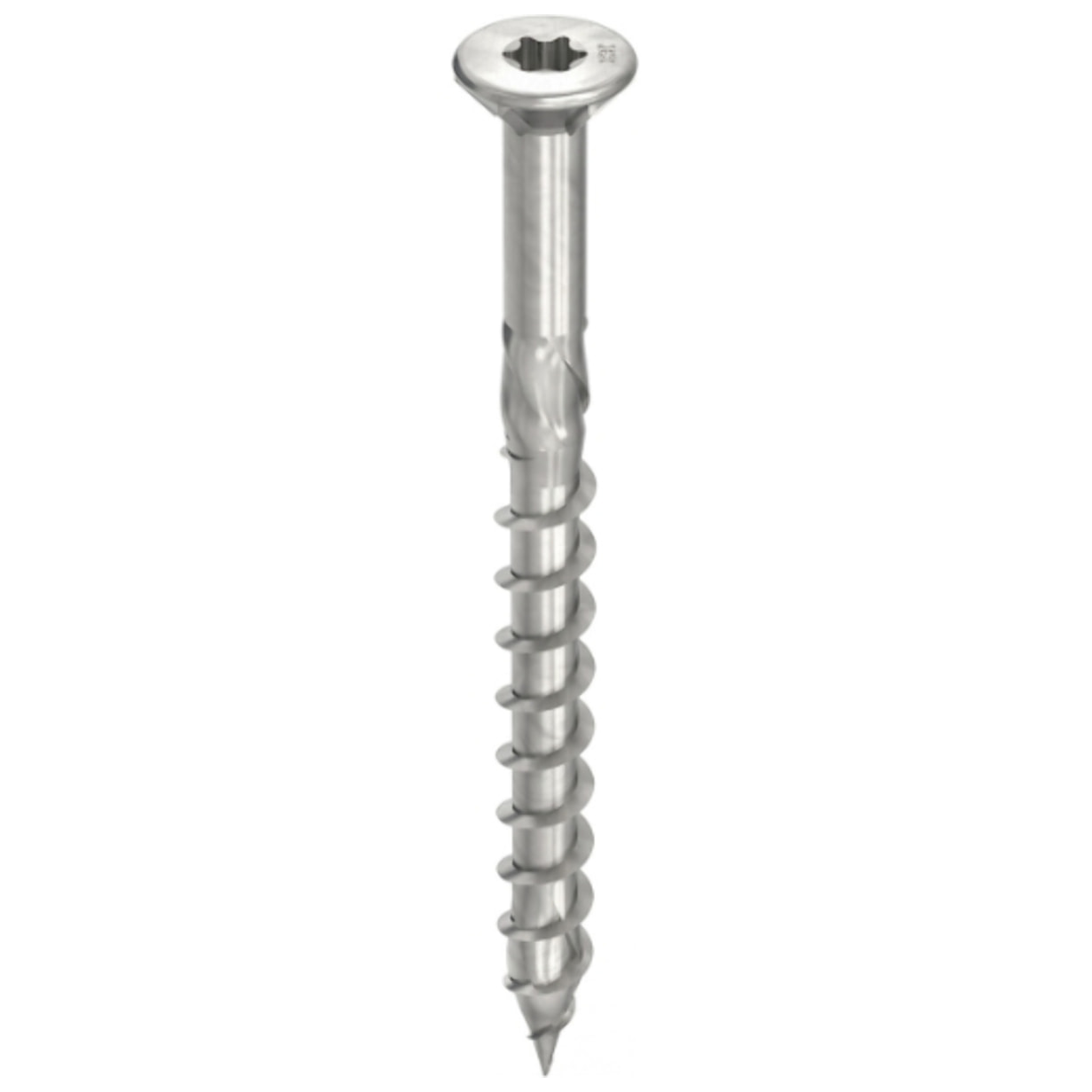 Vis HECO-Topix-Plus Inox pour terrasse - Ø5x40mm - Tête Fraisée avec nervures de fraisage - Filetage Partiel - T20 - Boite de 200 - 61739