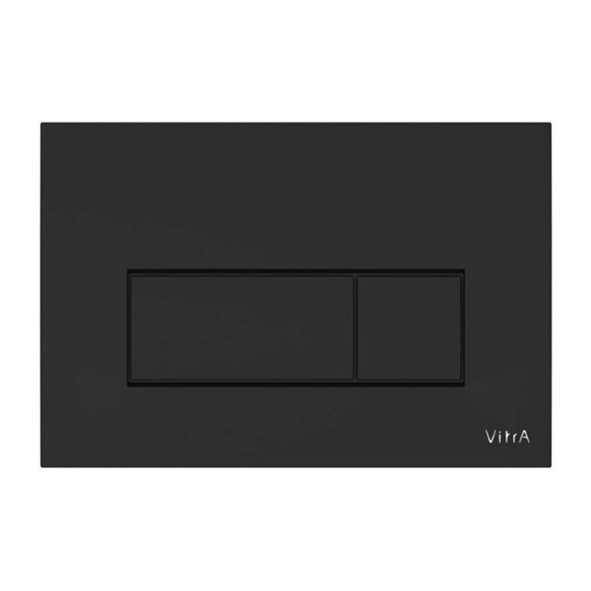Root Square Plaque de déclenchement double touche, Noir mat (740-2311)