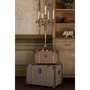 J-Line bougeoir - aluminium - couleur or rosé - large