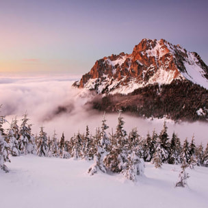 Poster mont ve?ký rozsutec Affiche + cadre en bois - Noir