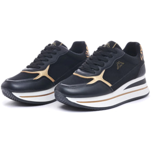 Kappa - Sneakers Donna Nero - Logo Geena 3