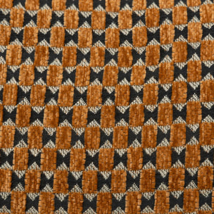 Coussin jacquard Zaika marron 30x50cm