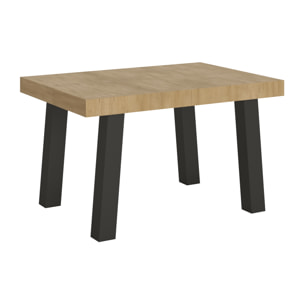 Tavolo allungabile 90x140/400 cm Bridge quercia natura telaio Antracite