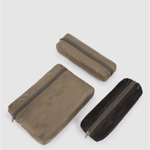 Piquadro Beauty case uomo in tessuto riciclato con gancio