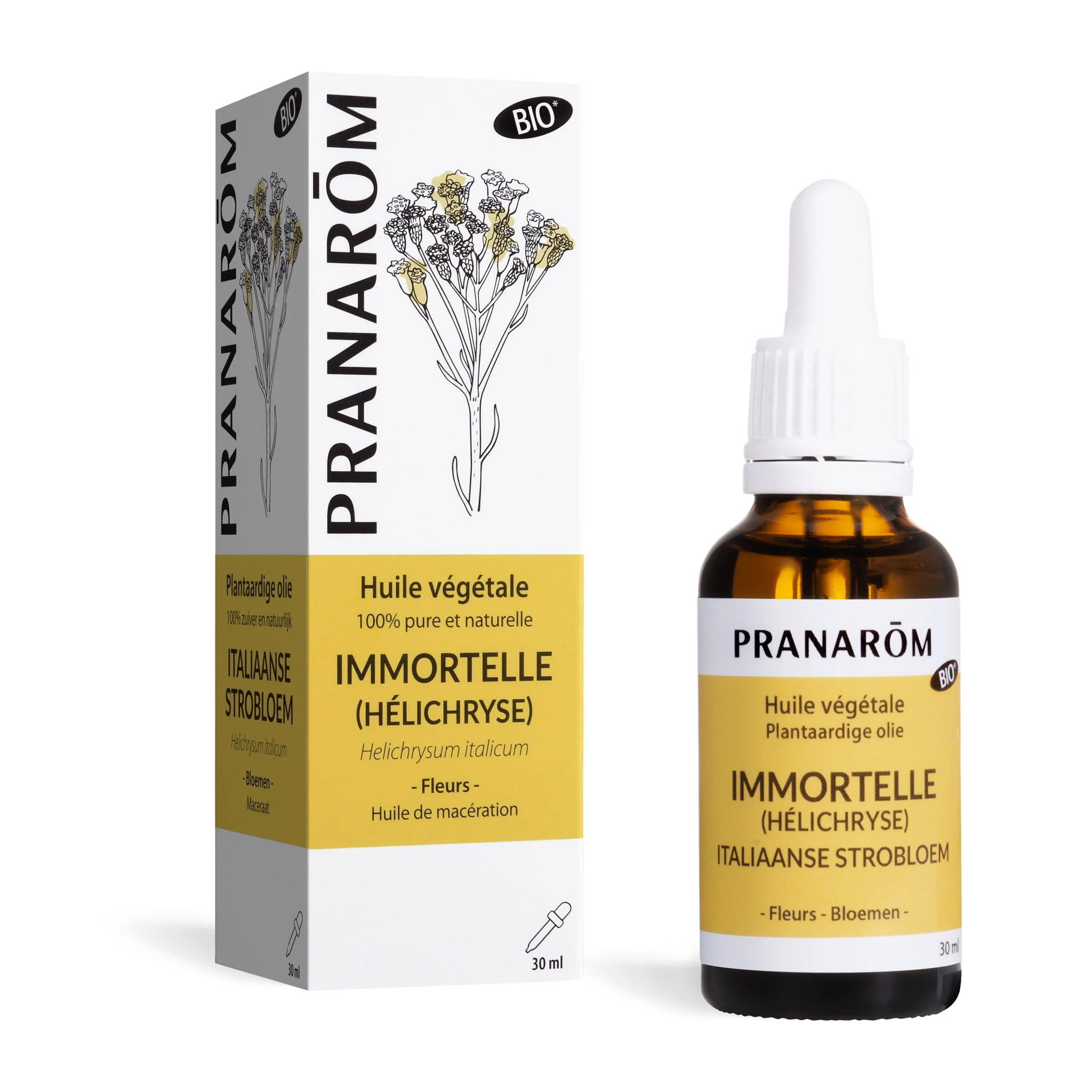 Pranarom - Huile Végétale d'Immortelle (Hélichryse) - Bio - 30 ml