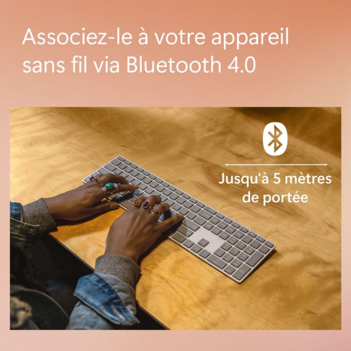 Clavier sans fil MICROSOFT Surface Keyboard 2024 Bluetooth AZERTY