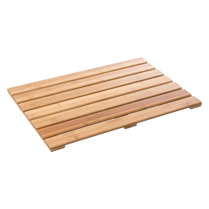 Tapis de bain caillebotis en bambou 53x36cm