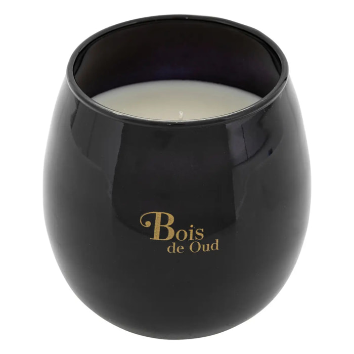 Bougie parfumée "Arlo" en verre D12cm noir