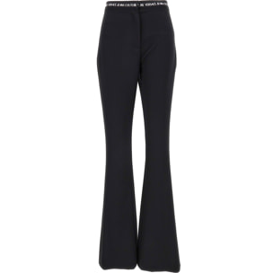 Versace Jeans Couture Pantaloni a vita con logo Versace Jeans Couture a svasatura.