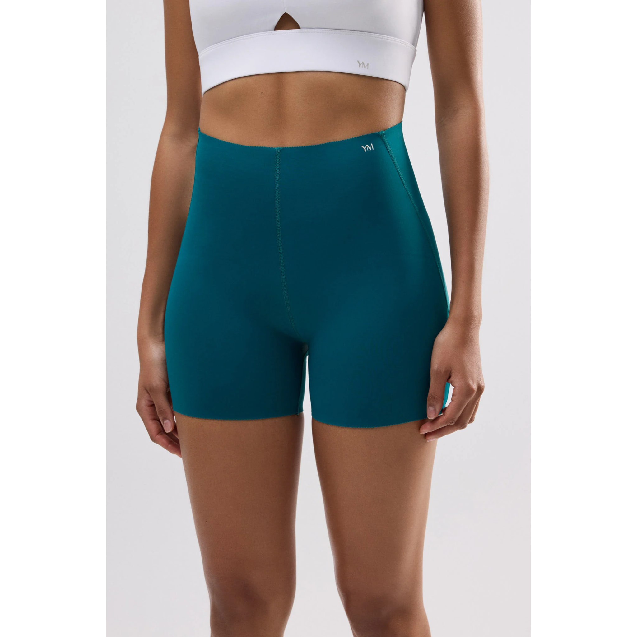 Leggings sportivi da motociclista a compressione per pancia piatta neri