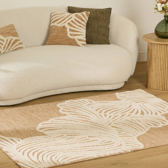 Tapis Loomia rectangulaire 120x170cm fleur