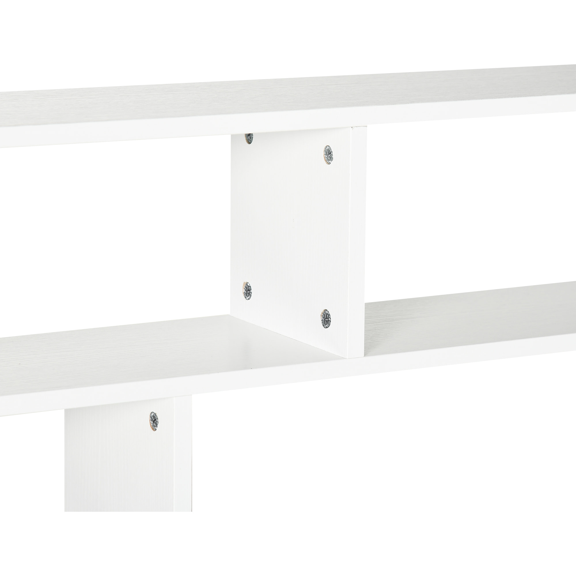 HOMCOM Estantería de Pared de 4 Niveles Balda Flotante con 7 Compartimientos Abiertos para Salón Dormitorio Oficina Estilo Moderno 94x19,5x80 cm Blanco