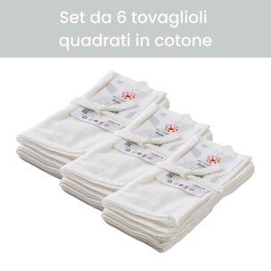 Intrecci – Set 6 tovaglioli in puro cotone 40x40 cm
