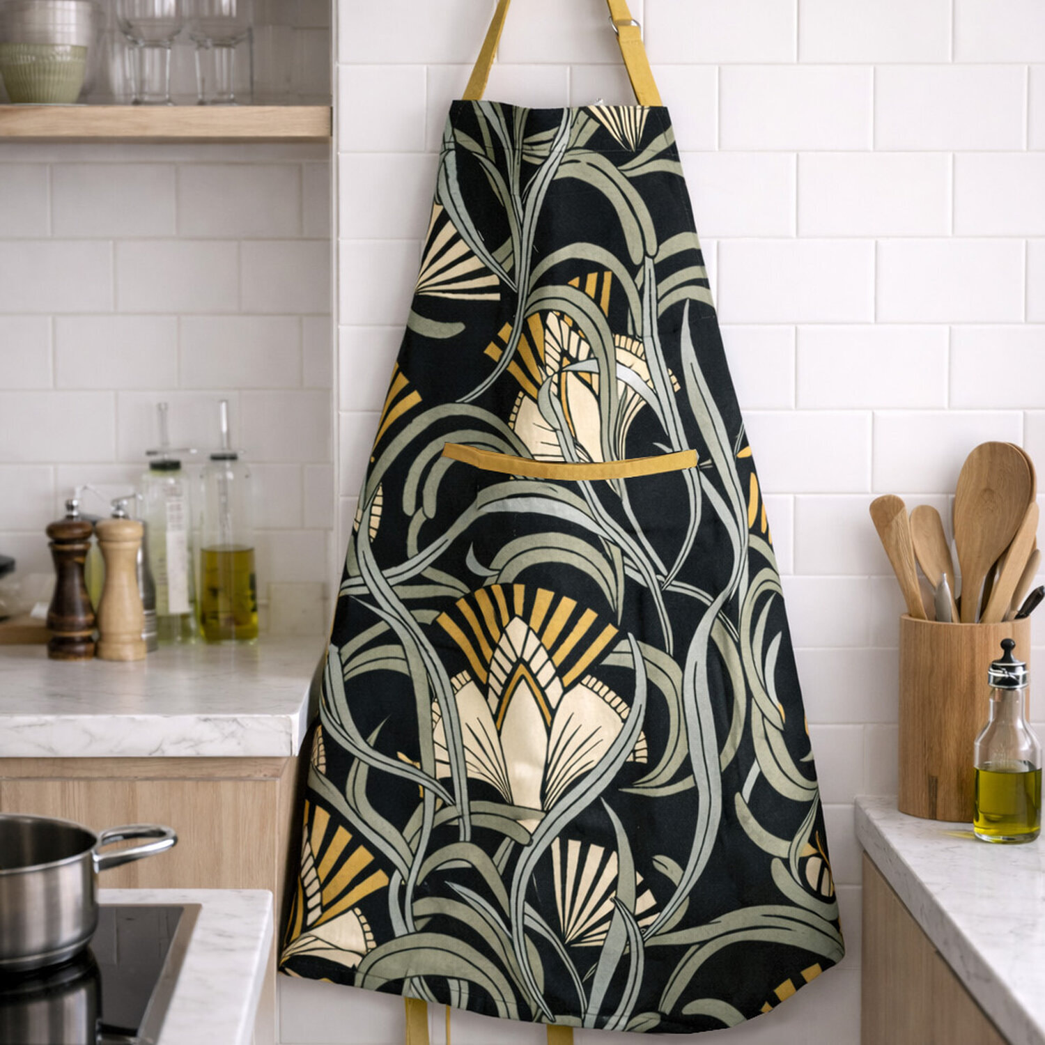 Tablier imprimé 100%coton Liana