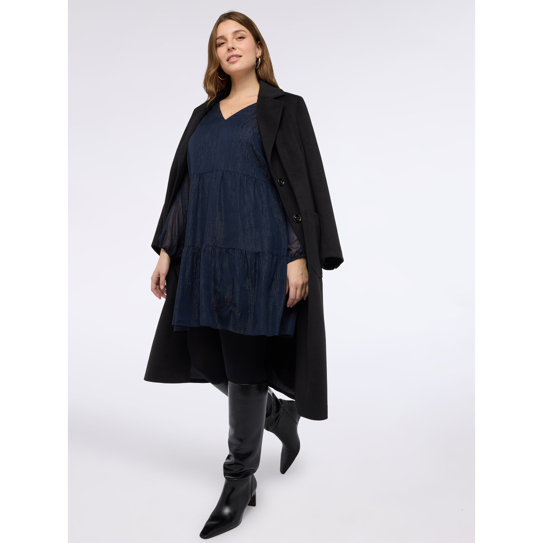 Fiorella Rubino - Vestito SMILE in lurex - Blu