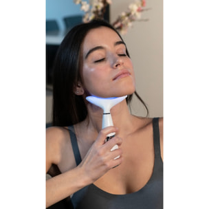Réducteur de double menton avec photothérapie, thermothérapie et vibration - 500 mAh