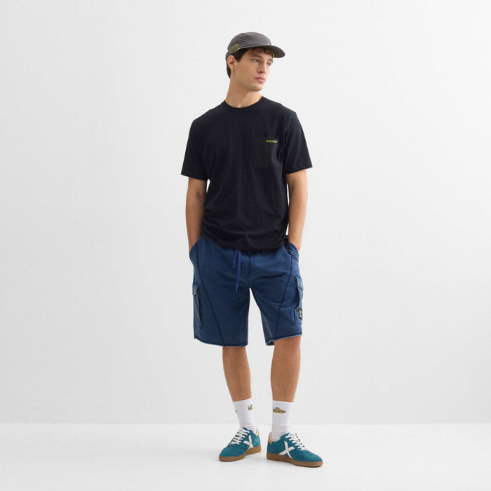 Camiseta oversize MUNICH streetwear de algodón orgánico negra