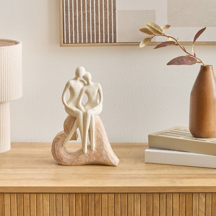 Statue Deniz H.25cm beige