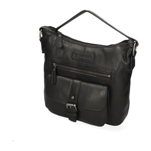 Borsa a tracolla da uomo In Vera pelle Made in Italy 31x23x12 cm