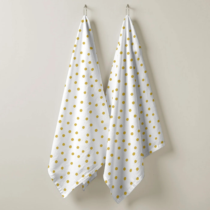 Pack de 2 torchons de cuisine 0120-130 100% coton 45x70 cm