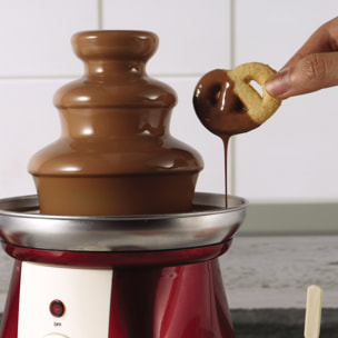 Fondue de chocolate 32W y capacidad 35L color rojo, Swiss Home