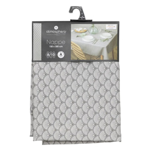 Nappe anti-tache "Livia" gris 150x300cm