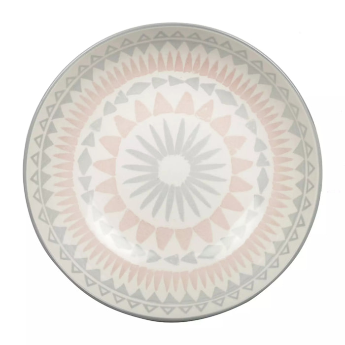 Lot de 6 ASSIETTE CREUSE ROSE - COACHELLA