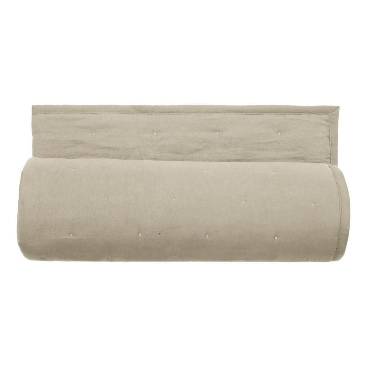 Couvre lit matelassé microfibre lavée ''Céleste'' toutes dimensions Vent du sud - Céleste Naturel