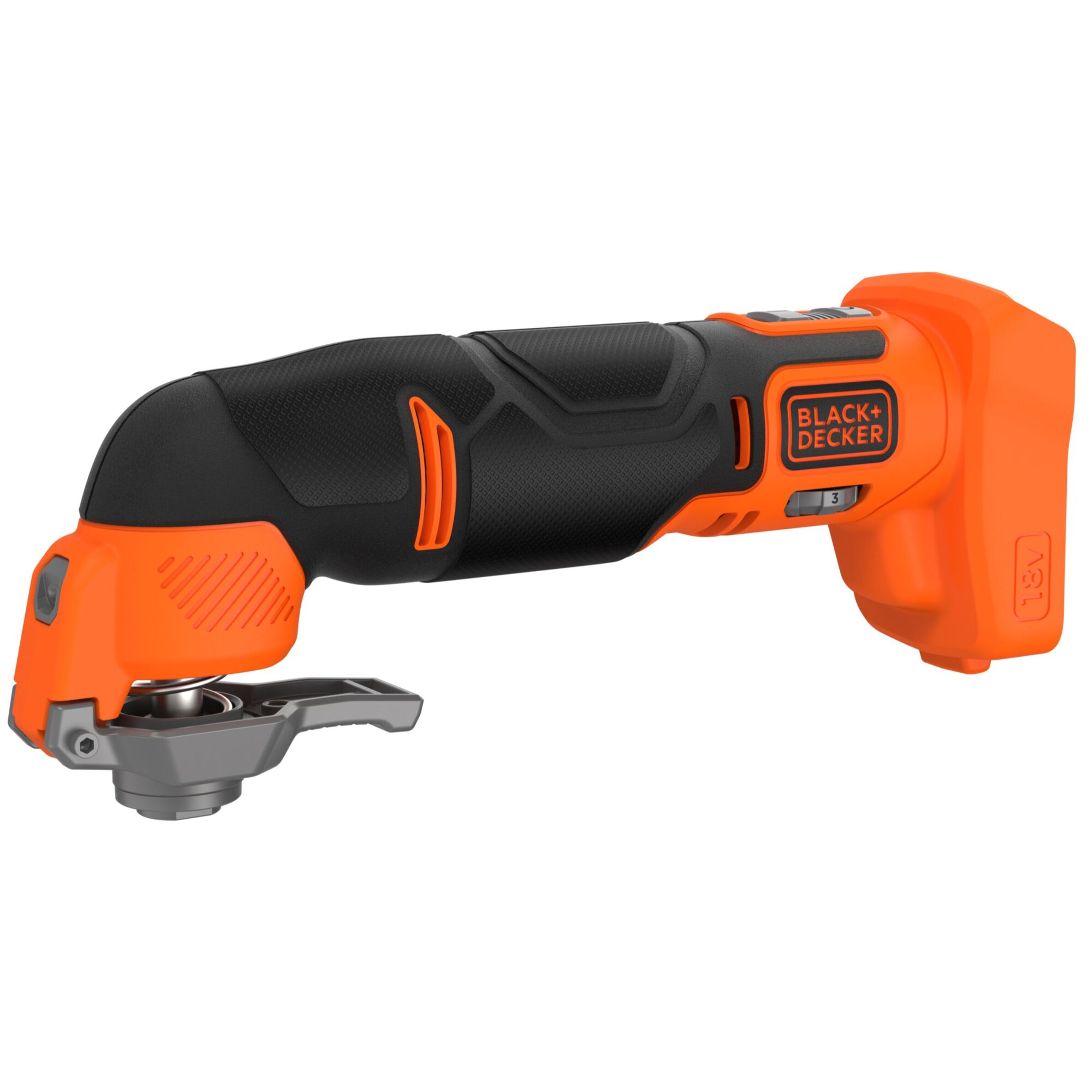 Outil oscillatoire multifonction 18V - Vitesse variable 8000-18000 osc/min, 18 accessoires, Sans batterie, ni chargeur