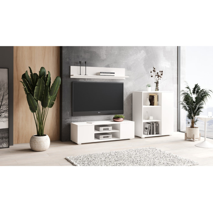Mobile Porta TV Focus 155 Bianco in Legno Laminato