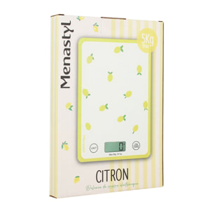 Balance de cuisine électronique citron 5kg CITRON