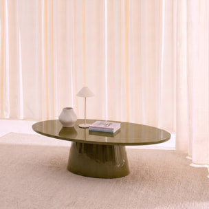 Table basse ovale finition glossy NELL